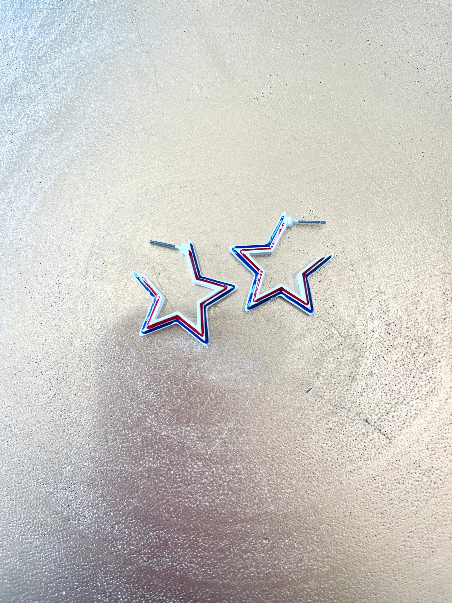 USA Star Earrings