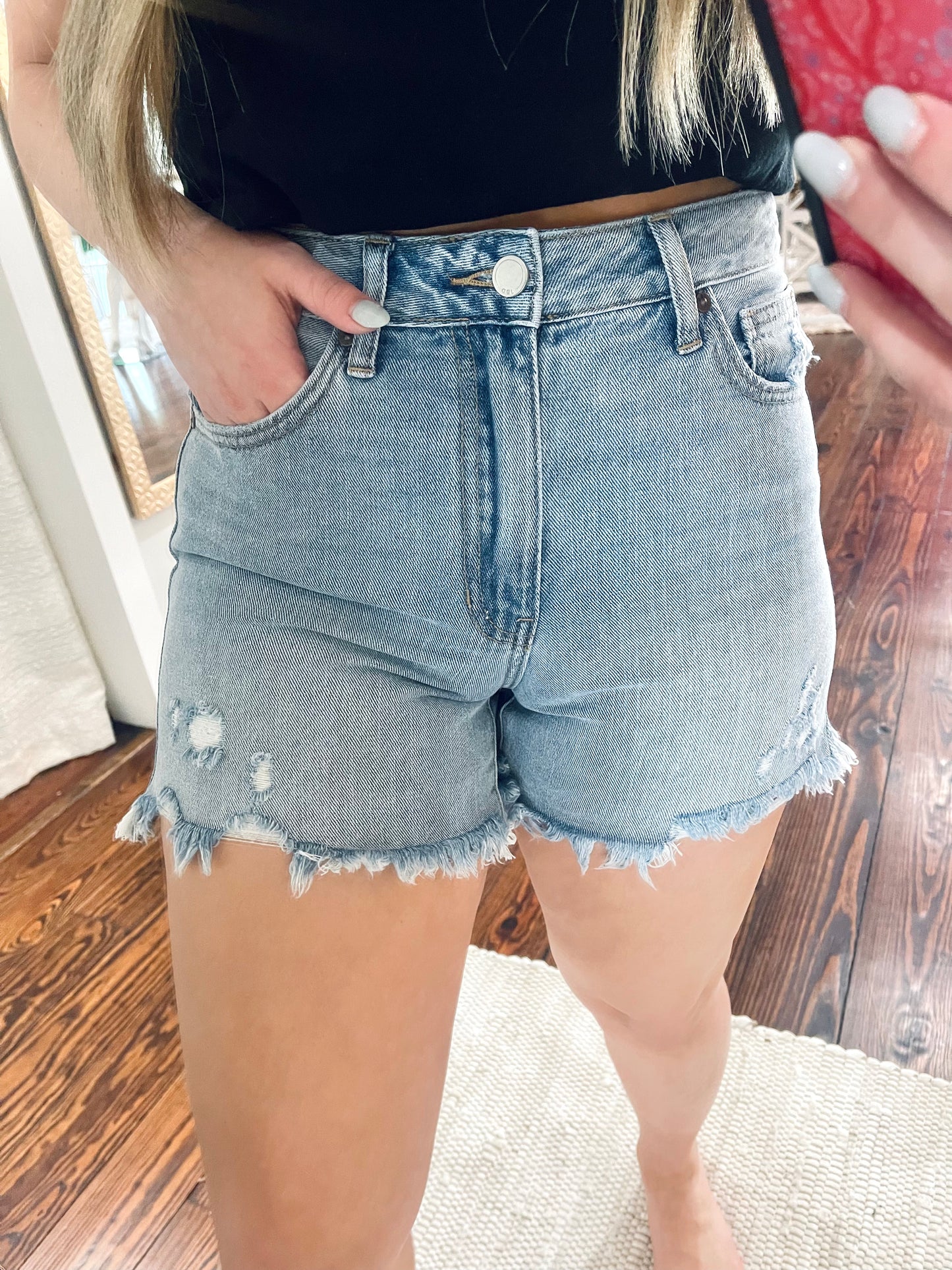 Light Denim Shorts