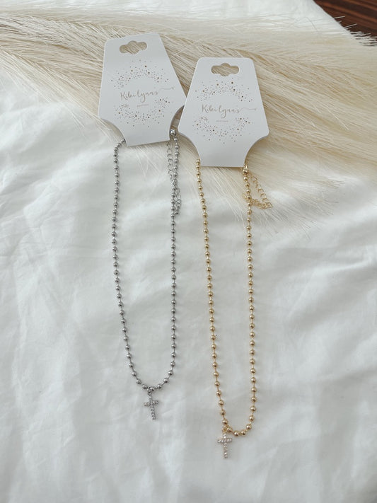 Cross Beaded Necklace