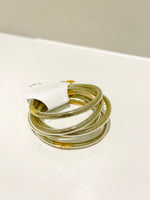 Gold Tube Bracelet Set