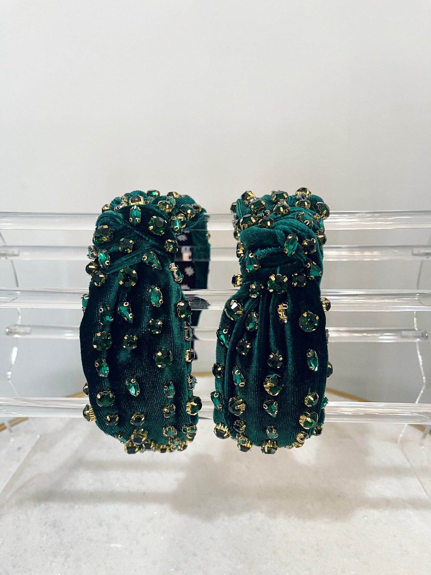 Green Rhinestone Headband