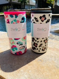 Colorful Leopard Swig Skinny Can