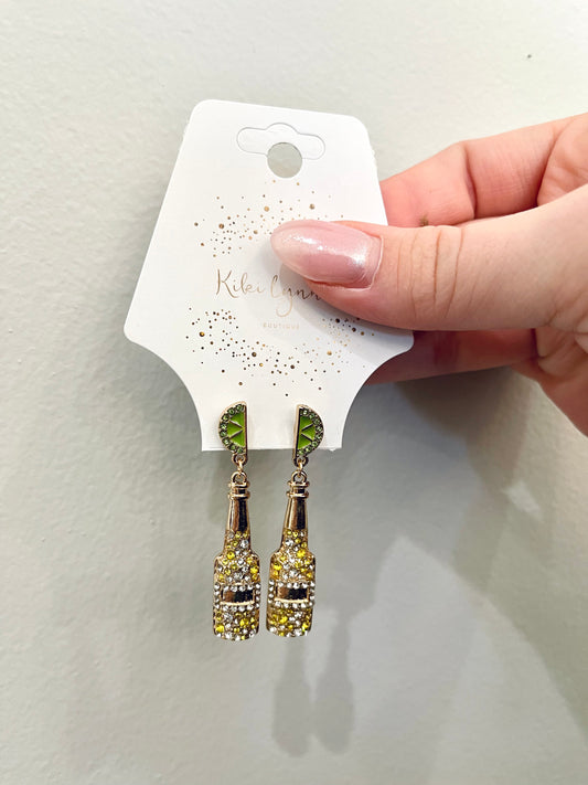 Beer & Lime Earrings