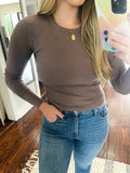 Fitted Ribbed Long Sleeve