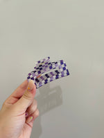 Purple Checkered Clip