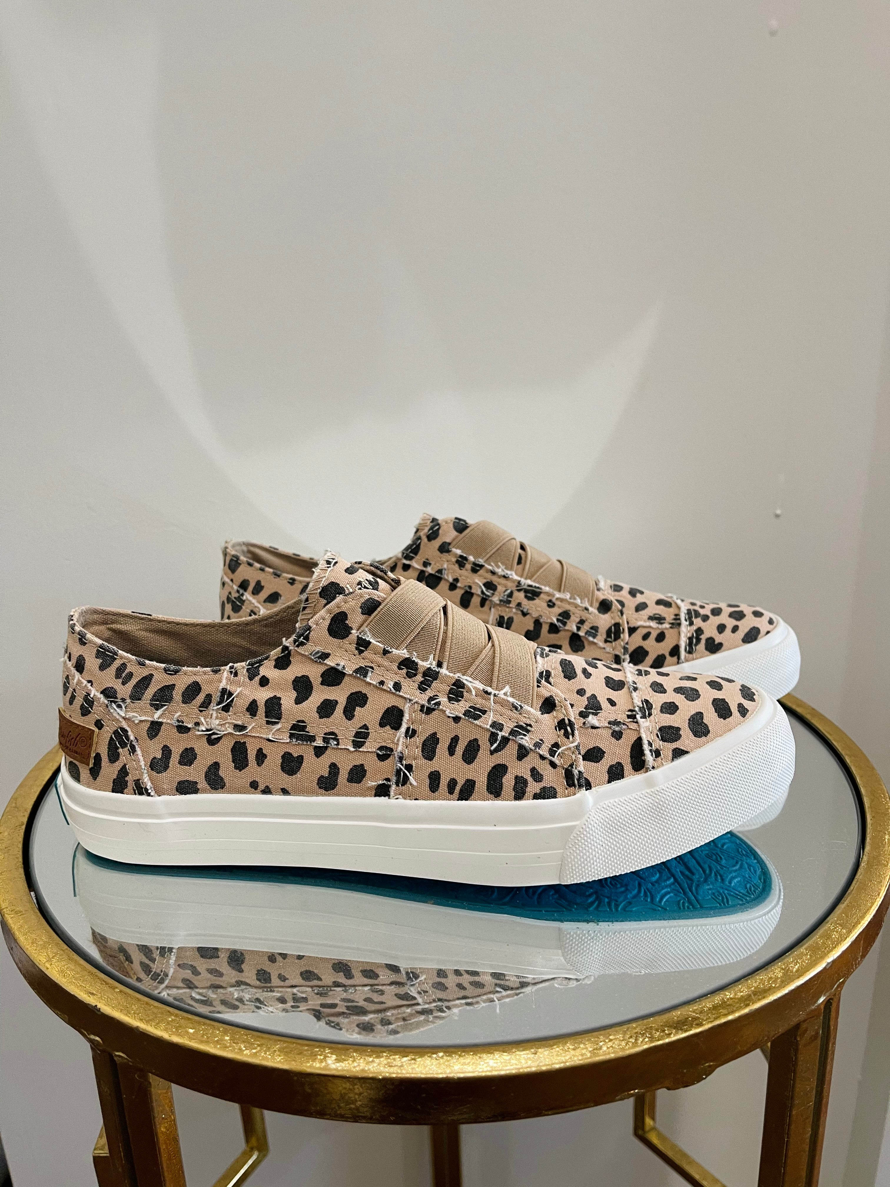 Retailer blowfish leopard sneakers